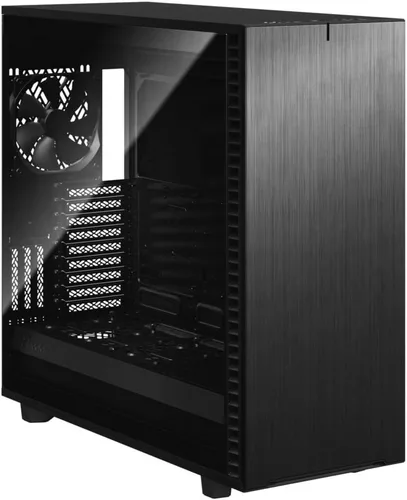 Vista 6 de Fractal Design Define 7 XL Negro Aluminio Cepillado/Acero E-ATX Silencioso Modular Vidrio Templado Ventana Torre Completa Caja De Computadora