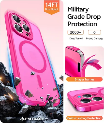Vista 1023 de FNTCASE Funda para Motorola Moto G-Stylus-5G-2025: Funda magnética translúcida mate a prueba de golpes para Moto G Stylus 2026, funda protectora
