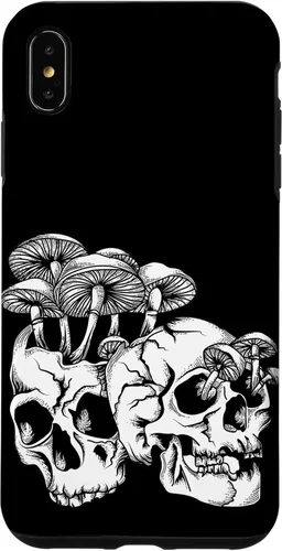 Vista 11 de Skull Goth Gothic Occult Emo Satanic Mushroom Skeleton Case for iPhone 17