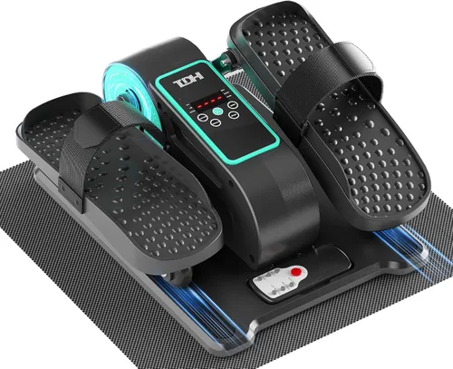 Vista 12 de Máquina elíptica debajo del escritorio, ejercitador eléctrico de piernas como se ve en la televisión para adultos mayores, ejercitador de pedal
