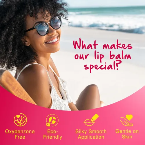 Vista 6 de Rubber Ducky - Bálsamo labial SPF 44 - Protector solar hidratante de vitamina E para labios - Protección UV de amplio espectro para todas