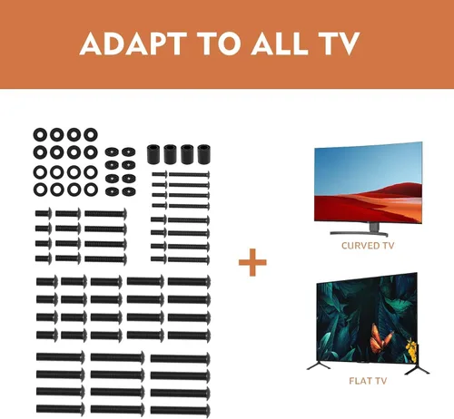 Vista 5 de Tornillos de montaje de TV universal kit de instalación incluye M4 M5 M6 M8 tornillos y espaciadores para Samsung, Vizio, LG, TCL, Sony, Sharp