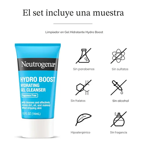 Vista 6 de Neutrogena Hydro Boost - Crema de agua, hidratación de 72 horas para piel normal o extra seca, sin fragancia, hidratante facial con ácido