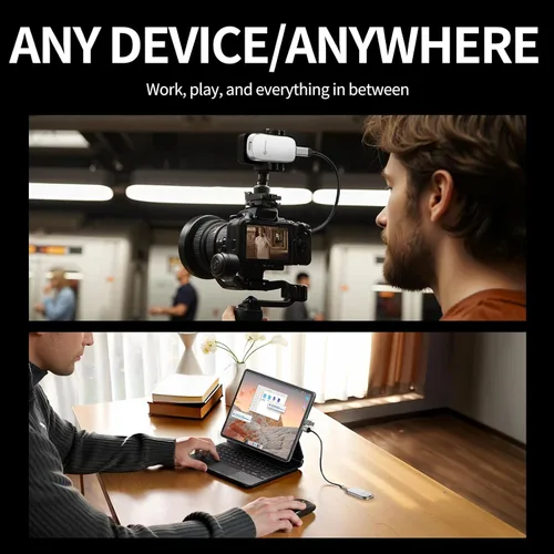 Vista 6 de PHIXERO P20 SSD portátil externo de 2 TB, hasta 2050 Mb/s, unidades externas de estado sólido con cable USB C 2 en 1 con indicador LED, disco duro