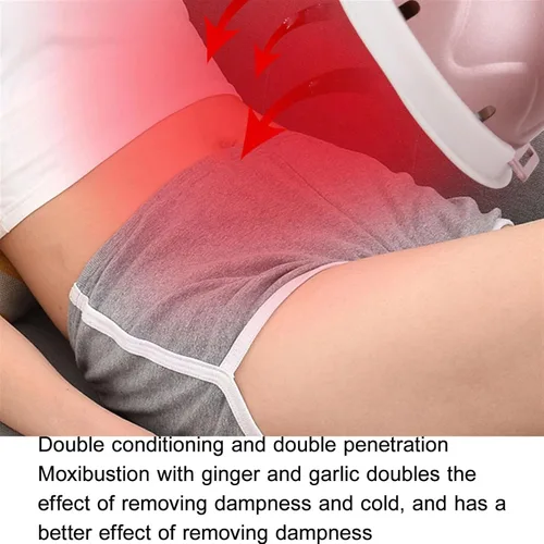 Vista 8 de Kit Relief Moxa Box Copper Relax Device Moxibustion Box Care Heating Tool Smoke Moxa Stick Burner Holder(Large 5-Piece Set)