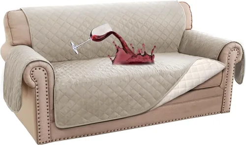 Vista 8 de Turquoize Funda 100 % impermeable para sillón de ala, protector de sofá, triple antideslizante, protector de muebles para mascotas, niños, perros
