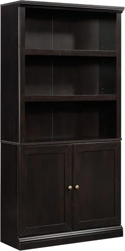 Vista 19 de Sauder Estantería de Almacenamiento Misceláneo con Puertas, Estantes Ajustables, Estantería de 5 Estantes - Acabado Castaño Tizado Chalked Chestnut