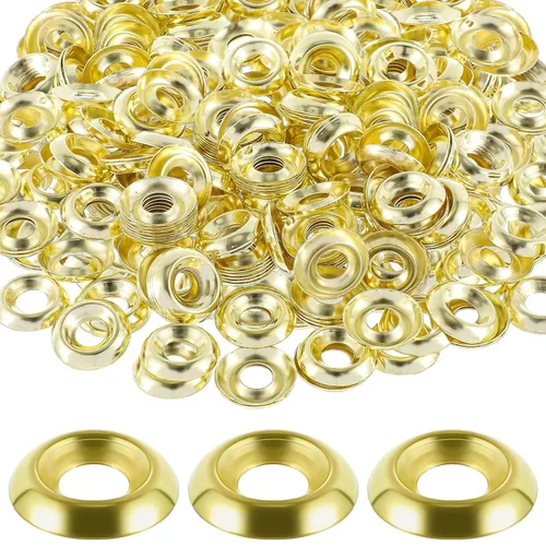 Vista 9 de 200 unidades de arandelas tazón con cabeza avellanada #4, arandelas de acabado de acero inoxidable 304, color negro