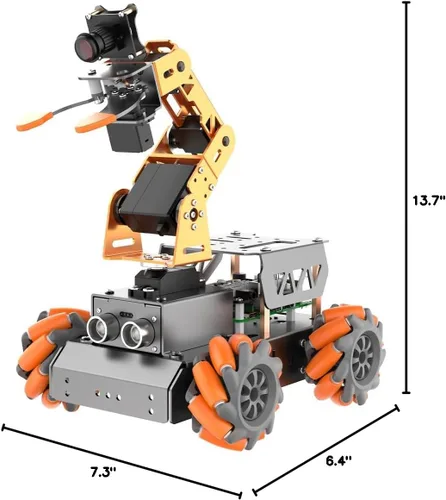 Vista 8 de MasterPi 5DOF Brazo robótico para RaspberryPi 5 AI Vision Tracking Línea de clasificación de objetivos, programación de código abierto, kit