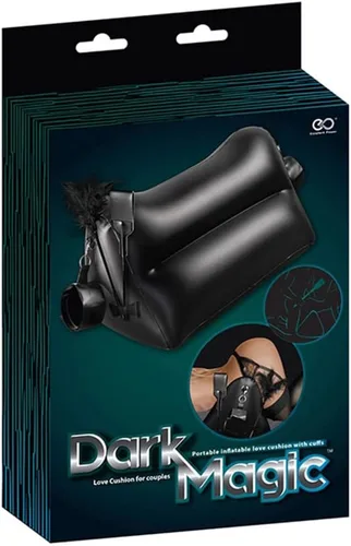 Vista 6 de EdenFantasys Dark Magic Love Cushion - Almohada inflable de posición sexual con puños, juego de BDSM bondage, juguete sexual para parejas