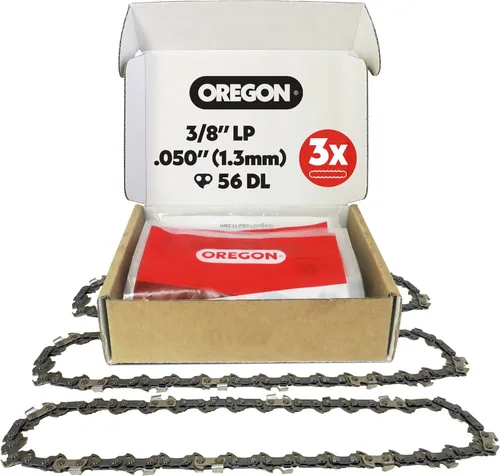 Vista 11 de Oregon Paquete de 3 Cadenas de Sierra de Pértiga 3/8" Paso LP, Calibre .043" (1.1 mm) para Barra de 8" (20cm), 33 Eslabones de Transmisión – Cadena