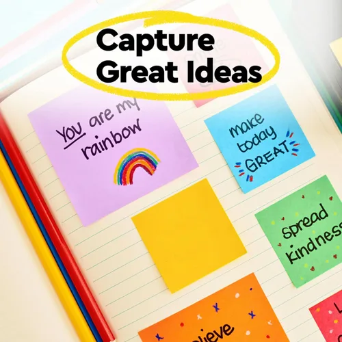 Vista 8 de Post-it Dispensador de notas emergentes súper adhesivas, 6 blocs de notas adhesivas, 3 x 3 pulgadas, 2 veces más poder de adherencia, suministros