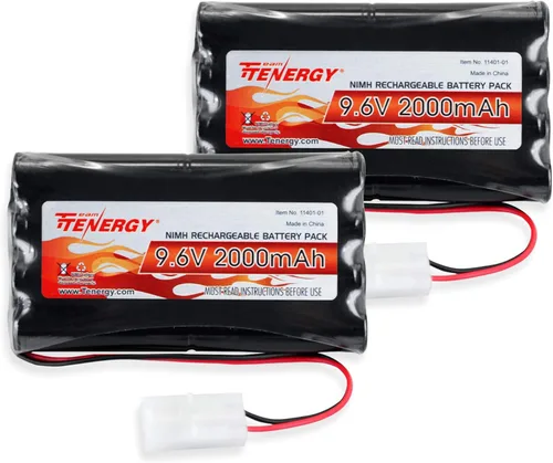 Vista 6 de Batería potente para coches, barcos, robots, 9.6 V 2000 mAh NiMH, de Tenergy
