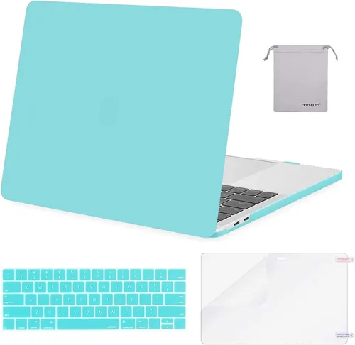 Vista 38 de MOSISO - Funda rígida de plástico con protector para teclado y pantalla, bolsa para MacBook Pro de 13 pulgadas M2 2025/2024/2023/2022-2016, A2338