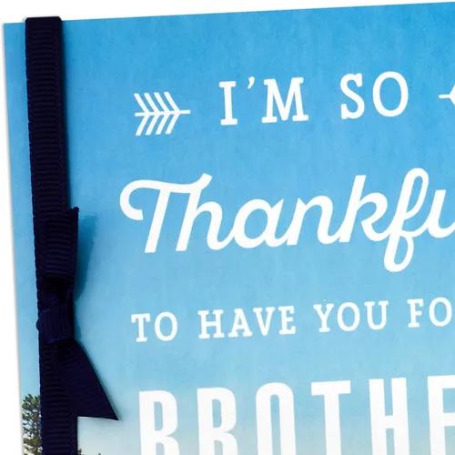 Vista 5 de Tarjeta de cumpleaños Hallmark para hermano (Muy agradecido)