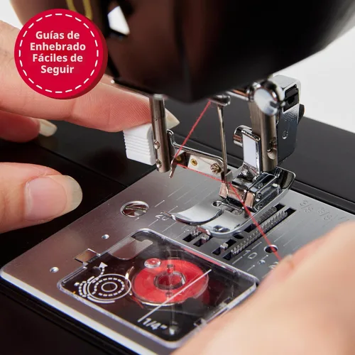 Vista 6 de SINGER Máquina de coser clásica 500 resistente con kit de accesorios, motor fuerte con potencia de perforación mejorada, 23 puntadas integradas