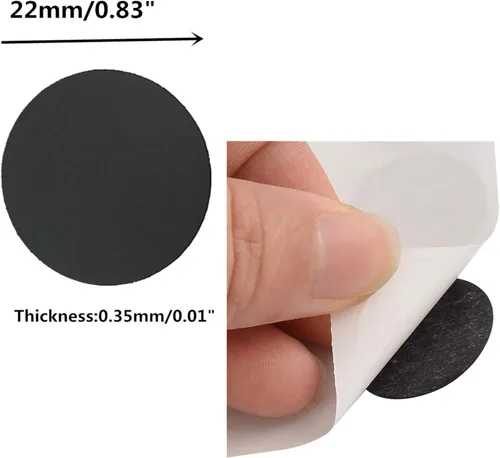 Vista 2 de 216 tapas de agujeros para tornillos, material de PVC de 0.83 pulgadas, autoadhesivas, 4 hojas de calcomanías a prueba de polvo, accesorios de 4