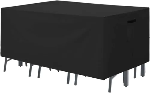 Vista 30 de ABCCANOPY Cubierta de Mesa Rectangular Cubierta de Mesa Universal Cubierta de Silla para Exteriores Impermeable y a Prueba de Polvo Resistente al