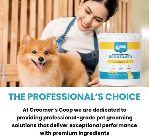 Vista 8 de Groomer's Goop Desengrasante para mascotas antes del baño (28 oz)