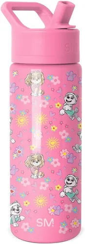 Vista 24 de Simple Modern - Botella de agua para niños de la colección Summit con tapa con pajilla Taza aislada de acero inoxidable de 14 onzas para niños
