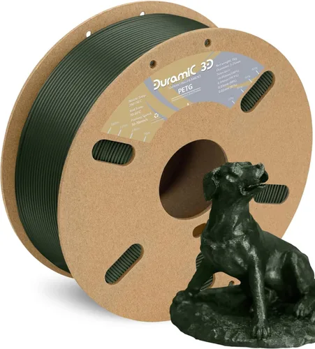 Vista 7 de DURAMIC 3D PETG Filamento 1.75mm Azul Ejército, Filamento de Impresión 3D Carrete de 1kg (2.2lbs), Filamento Azul Ejército 1.75mm Precisión