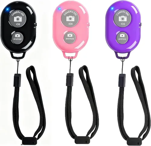 Vista 8 de Obturador Remoto Inalámbrico para Teléfonos Celulares y Tabletas (Paquete de 3), AOQIYUE Control Remoto Bluetooth para Control de Cámara