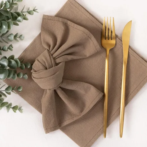Vista 5 de Servilletas de tela Socomi Nude Otoño Acción de Gracias Lavables Reutilizables a granel de lino de algodón Set de 4 43x43 cm para decoración de mesa