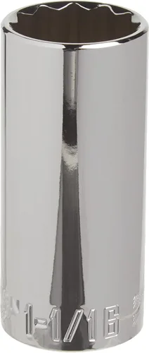 Vista 12 de CRAFTSMAN Enchufe profundo, SAE, accionamiento de 1/2 pulgada, 1 pulgada, 12 puntas (CMMT47531)