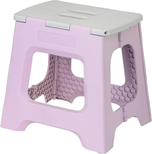 Vista 105 de Vigar Taburete compacto plegable, taburetes de 10-1/2 pulgadas para adultos de hasta 330 libras, taburete ligero, taburete plegable antideslizante