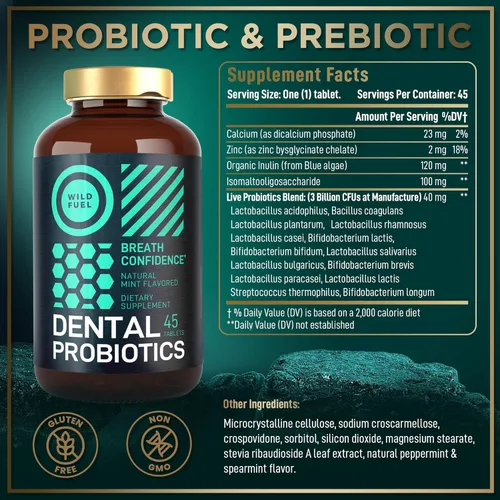 Vista 5 de Dúo probiótico de dientes y encías - Cuidado bucal avanzado para la salud fresca del aliento y la boca