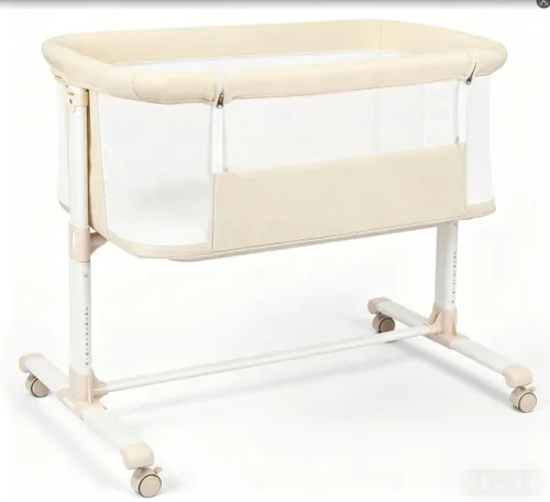 Baby Bedside Sleeper, Baby Bassinet for Newborn, Infant Bedside Sleeper (Beige)