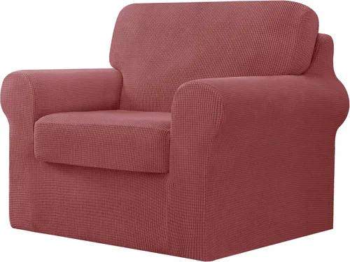 Vista 144 de CHUN YI Fundas para sofá de 7 piezas, lavables, fundas elásticas para sofá de 3 cojines con respaldo y fundas de cojín separados, protector