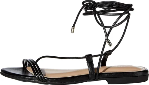 Vista 9 de The Drop Sandalias planas Samantha con cordones para mujer