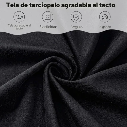 Vista 5 de Furniliving Silla de Acento de Terciopelo Moderna Tapizada Sillón Lateral con Patas Cónicas Sillas de Sofá con Respaldo Alto Acolchadas con Botones