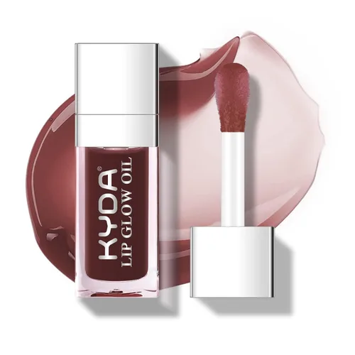 Vista 10 de KYDA Aceite Hidratante para Labios con Brillo, Aceite Hidratante para Labios, Brillo Labial Transparente Voluminizador Brilloso, Aceite de Labios