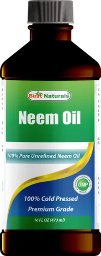 Best Naturals Aceite de neem 100% puro, 100% prensado en frío y sin refinar, 16 onzas (1 botella)
