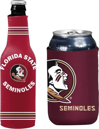 Vista 15 de College Team Color Logo Can & Bottle Holder Insulator Beverage Cooler Set