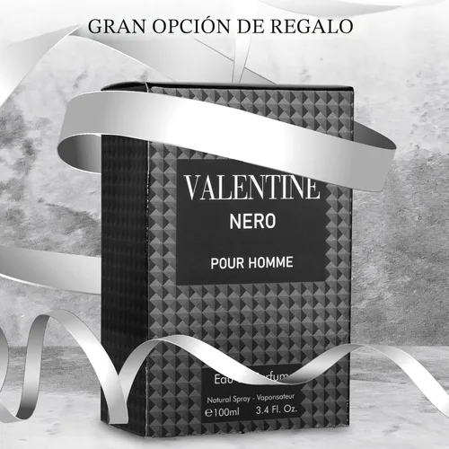Vista 7 de Valentine Nero - Fragancia aromática amaderada con notas florales y minerales, aroma masculino, 3.4 fl oz