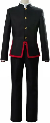 Vista 2 de Disfraz de Hanako Kun para cosplay, uniforme escolar, conjunto completo de disfraces de Halloween con sombrero