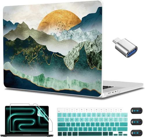 Vista 28 de CISSOOK Funda para MacBook Pro de 14 pulgadas 2025-2021 Release M5 A3434 M4 A3401 A3112 A3185 M3 A2918 A2992 M2 A2779 M1 A2442, carcasa rígida