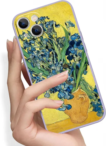 Vista 25 de Van Gogh - Funda para iPhone 12 Pro Max, diseño de ramo de flores en un florero, resistente al agua y a prueba de golpes para iPhone 12 Pro Max