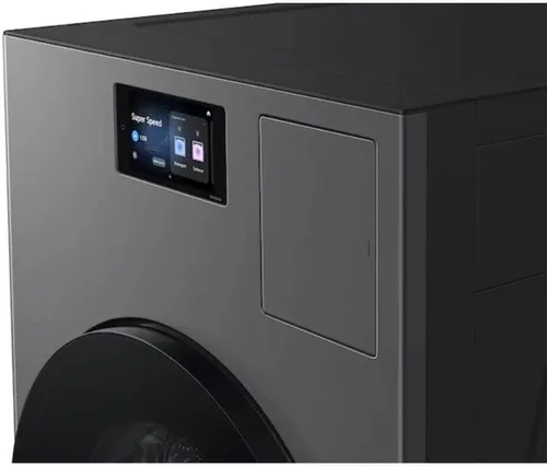 Vista 6 de Samsung WD90F53AVB - Combo de lavadora/secadora de carga frontal negra cepillada de 5.3 pies cúbicos