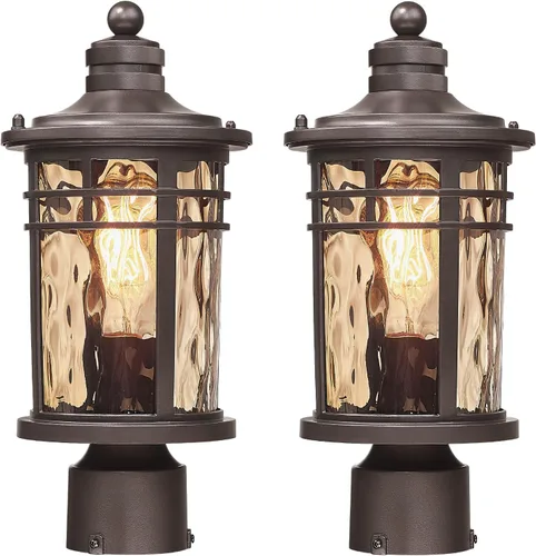 Vista 13 de Darkaway Luces de Poste para Exteriores Postes de Lámpara Iluminación para Exteriores, Luces de Poste de Aluminio Accesorios de Luz para Exteriores