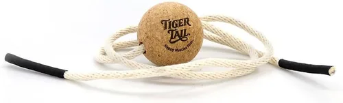Vista 2 de Tiger Tail ReGreen Bola de rodillo de corcho de 2.6 bolas de masaje con cuerda + cuerda de algodón de 50 pulgadas - Masaje profundo de tejidos