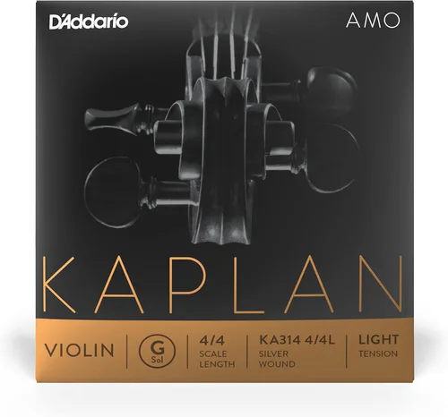 Vista 6 de D'Addario Kaplan Amo Cuerda de Violín - Cuerda A Individual - KA312 4/4M - Cuerdas de Violín - Escala 4/4, Tensión Media