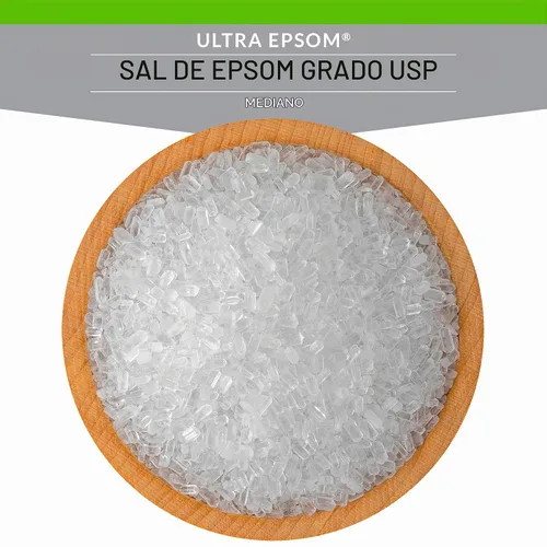 Vista 4 de SaltWorks Ultra Epsom - Sal de baño premium, grano medio, bolsa de 2 libras