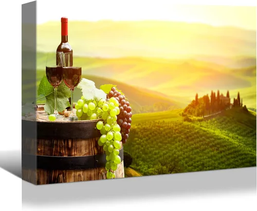 Vista 12 de Denozer - Lienzo decorativo para cocina, diseño de vino tinto (16.0 x 12.0 in)