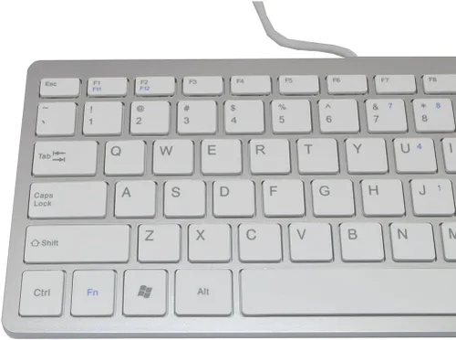 Vista 5 de iKKEGOL USB Mini Slim Wired 78 Teclas Pequeño Teclado compacto súper delgado para PC de escritorio PC Win 7 Mac (negro)