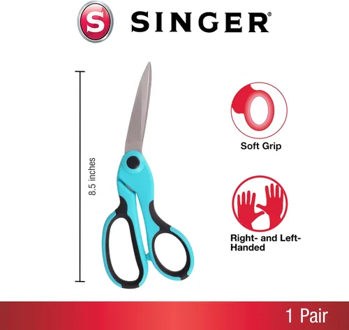 Vista 2 de Singer serie de tijeras profesionales de 8-1/2 pulgadas inclinadas y resistentes