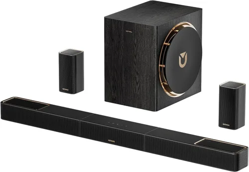 ULTIMEA Skywave X50 - Sistema de sonido envolvente inalámbrico de 5.1.4 canales para TV, barra de sonido profesional de 760 W con Dolby Atmos, 2